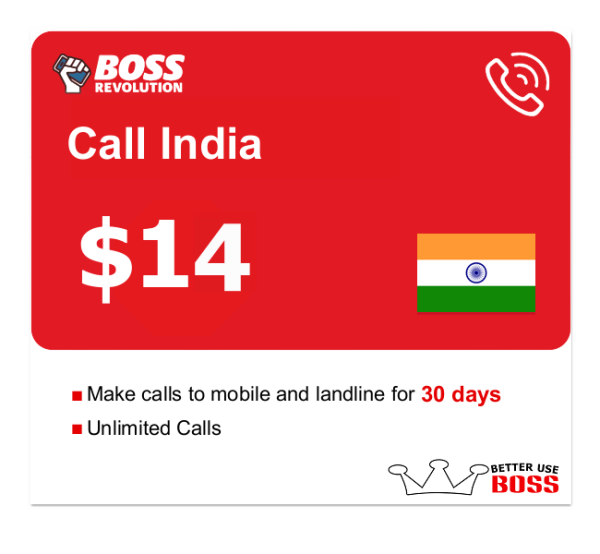 call India from the USA
